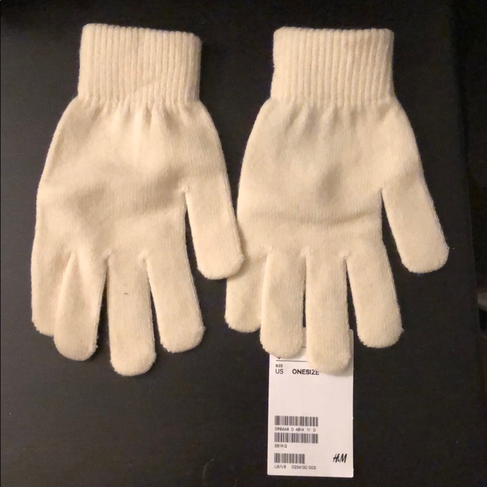 Off white/cream H&M gloves